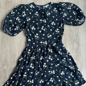 Reformation Puff Sleeve Lily Mini Dress Size 2